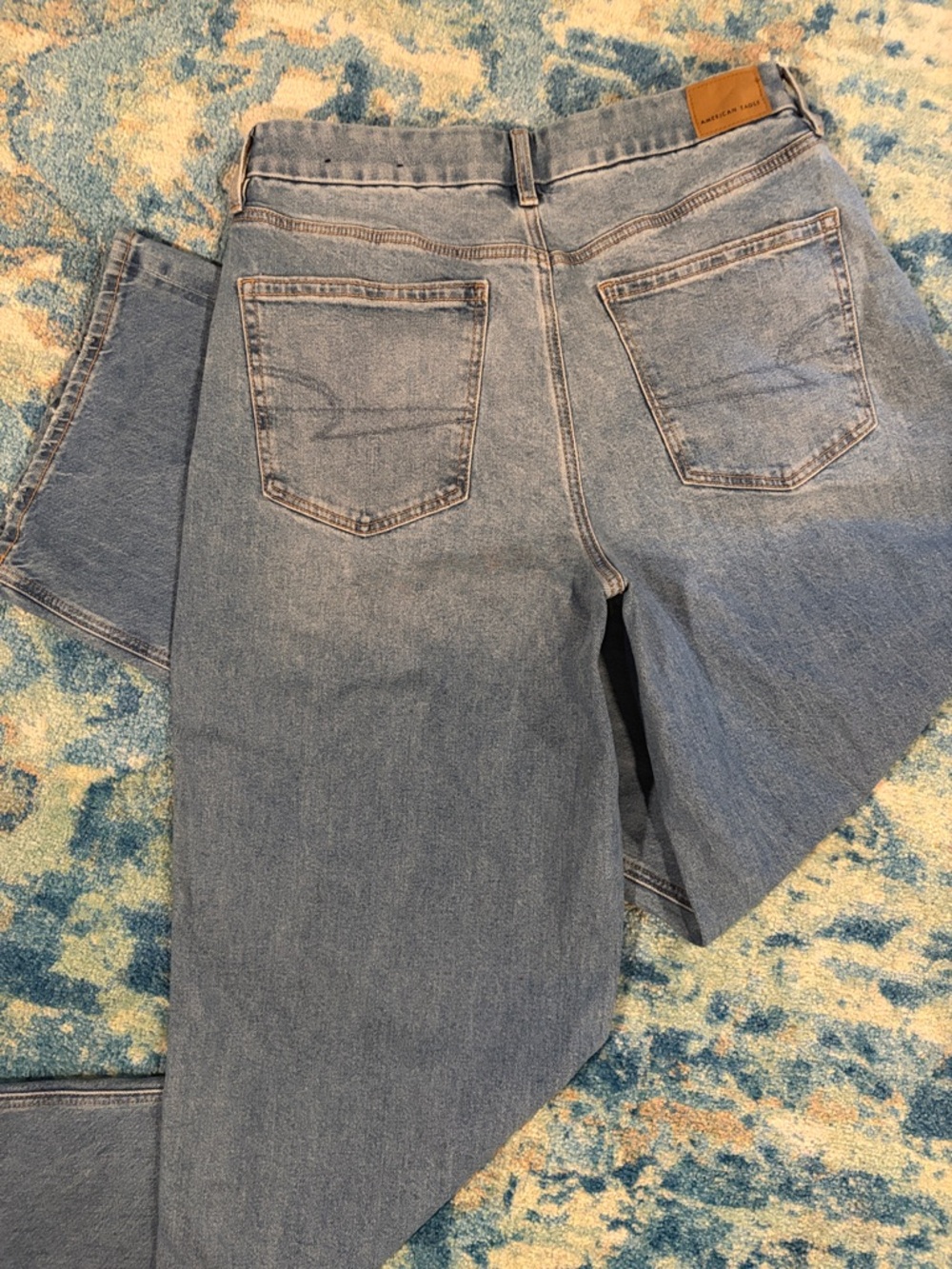 American Eagle Curvy Super High-Rise Baggy Straight - Picture 5 of 7